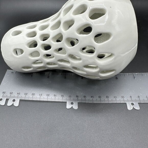 Williams Sonoma Pierced White Porcelain Tea Light Candle Holder Lantern Vintage - Picture 7 of 11